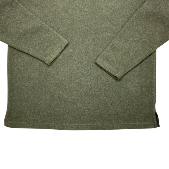 L.L. Bean Fleece Pullover Sweater LT Tall Green V-Neck Long Sleeve Gorpcore - Picture 9 of 11